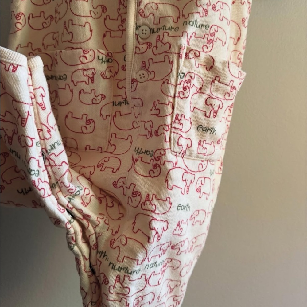 Vintage Baby Gap Elephant Print Tank Onesie - Picture 2 of 4